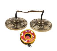 ibasenice Brass Bell Nepal Cymbals Bell Handmade Meditation for Yoga Practice and Religious Ceremony Deep Resonance Serenity