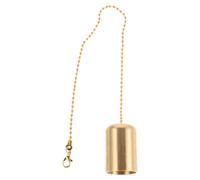 ibasenice Brass Candle Snuffer Tool with Bell Shaped Vintage Golden Lampshade, Wick Flame Extinguisher Accessory for Wine Bottle Candle Lamps, Minimizes Wax Drips and Keeps Space Tidy