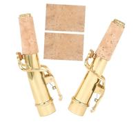 ibasenice Brass Saxophone Neck Soprano Sax Neck Replacement Straight Bend for Saxophone Accessories