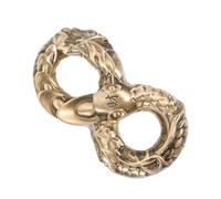 ibasenice Brass Snake Figurine Finger Exercise Tool Portable Miniature Ornament for Stress Relief and Hand Training Metal Sculpture Home Decor Friends and Family