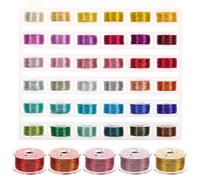 ibasenice Brothread Embroidery Threads 36 Rolls Metallic Grey for DIY Sewing Kit Parent- Craft Activity