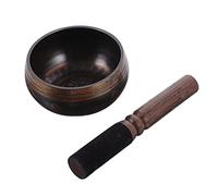 ibasenice Buddha Sound Bowl Meditation Bowl Wooden Rod for Yoga Meditation Simple Wooden Rod Desktop Decorations for Sound Healing Practice