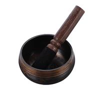ibasenice Buddha Sound Bowl Yoga Equipment Decorative Meditation Bowl Wooden Stick