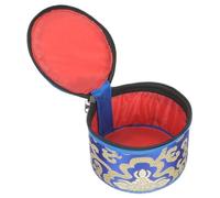ibasenice Buddhist Bowl Case Tibetan Singing Bowl Storage Bag Cotton Cloth Lightweight Protective Pouch Beautiful Pattern for Outdoor Activities and Travel 12.5X12.5X8 CM