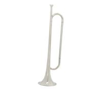 ibasenice Bugle Trumpet b Flat for Students Beginners Silver Instrument with Loud Sound and Resonance for School Bands Orchestras
