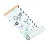 ibasenice Butterfly Growth Chart Wall Hanging for Kids Room Decor, Wooden Height Ruler for Children’s Height Measurement, Baby and Kids Growth Chart for Girls and Boys, 20x200cm