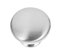 ibasenice Cabinet Metal pulls 10pcs Round Mushroom Stainless Steel knobs for Bathroom Drawers and Furniture Doors with Satin Finish
