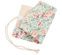 ibasenice Canvas Roll up Pencil Pouch 1 Large Capacity Multifunctional Flexible Texture Decorative Shape Prevent Pen Point Breaking for Art Students to Place Color Pens and Water Color