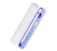 ibasenice Capacitive Stylus Pencil Holder Storage Case Compatible with Apple Pencil 1st 2nd Gen, Violet Portable Protective Box for Touchscreen Pen Accessories