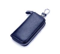 ibasenice Car Key Security Pouch Key Case Pouch Leather Wallet Bag Zipper Closure Lightweight Manly Accessory