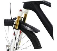 ibasenice Carbon Fiber Front and Rear Bike Mudguards Lightweight Mud Flaps for Mountain Bikes Curved Guards Easy Zip Tie Installation Dirt and Water Protection