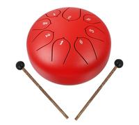 ibasenice Carbon Steel 6 Inch Lotus Style Ethereal Drum Set 8-Tone Hollow Percussion Instrument for Music Education Yoga Games