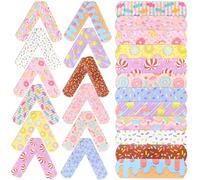 ibasenice Cartoon First Aid Adhesive Bandages 120Pcs PE Waterproof Breathable Wound Care Patches for at Home