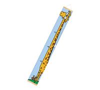 ibasenice Cartoon Giraffe Height Stickers for Decor Wood Frame Height Chart Ruler for Nursery Wall Measurement Cute Jungle Boys and Girls Growth Tracker