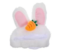 ibasenice Cartoon Pet Cap Soft and Lightweight Bunny Hat for Small Dogs and Cats for Dress up Halloween and Birthday Parties Comfortable Cosplay Accessory for Your Beloved Pet