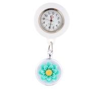 ibasenice Cartoon Silicone Nurse Fob Watch with Safety Clip for Women Retractable Lightweight Hanging Pocket Watch Removable Cover Gift for Nurses Doctors