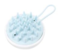 ibasenice Cartoon Silicone Scalp Massage Shampoo Brush, Soft Bath Hair Scrubber with Shy Bunny Design, White Scalp Care Brush for Itch Relief and Shower Hair Massage