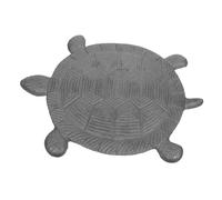 ibasenice Cast Iron Turtle Stepping Stone Garden Animal Outdoor Decor with Anti-slip Surface Weather-resistant Decorative Statue for Patio Walkway Pathway