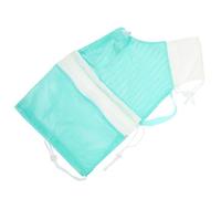 ibasenice Cat Bath Bag for Kitten Care, Anti-scratch Pet Shower Pouch with Adjustable Fixed Design, Portable Green and White Grooming Bag for Cat Bathing and Outdoor Use