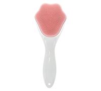ibasenice Cat Paw Cleansing Brush Silicone Face Brush for Facial Cleansing Hand-held for Face Scrubber for Morning Skincare Routine