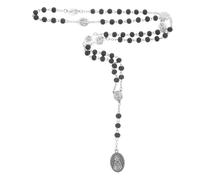 ibasenice Catholic Prayer Beads Necklace Lightweight Chain Seven Sorrows Devotional Rosary Beaded Necklace for Daily Wear Religious Ceremonies and Personal Faith Accessory