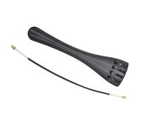 ibasenice Cello Accessories 2pcs Set Metal Tailpiece and 4-hole Aluminum Alloy String Board Replacement for Cello Parts Orchestra Instruments