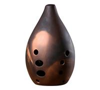 ibasenice Ceramic Ocarina 10 Holes Chinese Xun Instrument Traditional Chinese Flute Ancient Music Instrument for Beginners Artists Random Style
