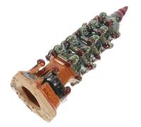 ibasenice Ceramic Pagoda Fish Tank Bonsai Ornament Classical Decor Realistic Fish Cave Hideout for Zen Aquarium Landscaping and Outdoor Garden Decorations