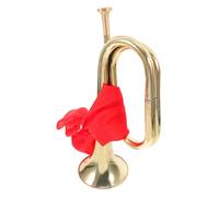ibasenice Charge Beginner Bugle Metal Trumpet for Orchestra Music Instrument for Teens and Beginners Use in School Drum Corps Sport Events