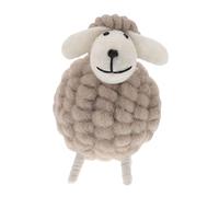 ibasenice Charming Christmas Sheep Ornament Mini Lamb Decor Xmas Sheep Craft Handmade Wool Felt for Tree Tabletop Decor