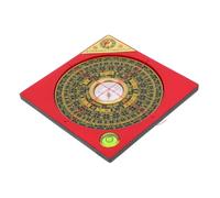 ibasenice Chic Traditional Feng Shui Compass Ornament Chinese Pan Compass for Home Office Temple Decor and Outdoor Camping Survival Tool with Craftsmanship