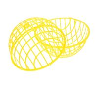 ibasenice Chicken Ball Cage Rollable Round Poultry Enclosure Weather Resistant Plastic Coop for Chickens Rabbits Ducks Birds Mobile Design for Backyard Use