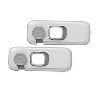 ibasenice Child Safety Cabinet Locks Secure Drawers and Refrigerator Doors at Home Self-Adhesive Abs 2pcs Easy for Adults to Use, Difficult for Babies to Open