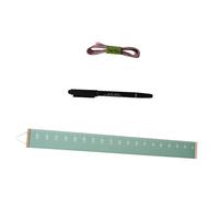 ibasenice Children’s Height Measuring Ruler Growth Height Chart for Kids Bedroom Wall Decor Removable Tape Measure and Marker, Avocado Green Canvas Wall Chart for Nursery Room