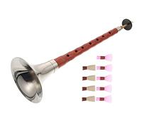 ibasenice Chinese Suona Wind Instrument Ethnic Wind Instrument for Beginners Easy to Play D-key and A-key with Plastic Reed Random Color