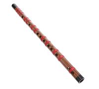 ibasenice Chinese Traditional Instrument Student Wooden Flute Portable Bamboo Introductory Flute with for Beginners Learning and Practice