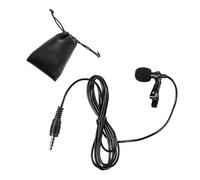 ibasenice Clip Lavalier Microphone Jack Mini Condenser Lapel Mic for Pc Mobile Phone Singing Speaking Sound Recording for Lectures and Interviews