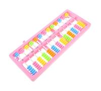 ibasenice Colorful Plastic Abacus Portable Arithmetic Tool for Educational Math with Smooth Edges for Counting and Learning Motor Skills Development