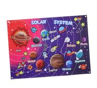 ibasenice Colorful Space Cartoon Felt Story Board for Preschool Early Learning Interactive Storytelling for Educational Teaching Tool Enhancing Language and Parent Bonding