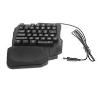 ibasenice Compact Computer Game Keyboard Backlight Gaming Keyboard with 35 Mechanical Keys, Abs Material, Easy to Install, for Playing Games and Dorm Use for Young Users