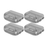 ibasenice Compact Facial Brush Storage 4Pcs Lymphatic Face Brush Box Contour Makeup Tool Holder for Neck and Eye Care Travel Friendly Organizer