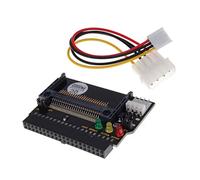 ibasenice Compact Flash Supporting Cf-i and +4 V Floppy Disk Power Connector to 3.5 Inch Ide Hdd Adapter Cf I and Ii Plastic Material with 3 LED Indicators, 50-pin and 40-pin Socket