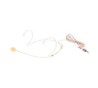 ibasenice Condenser Mic Headset Microphone Wired Head-mounted Beige for Singing Teaching Lectures Voice Amplifier
