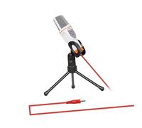 ibasenice Condenser Microphone with Holder Clip for Skype and Karaoke Noise Reduction Design for Vocals Portable Usb Mic for Pc and Laptop White