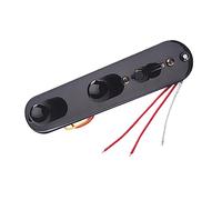 ibasenice Control Plate for Guitar Iron Plate Line Knobs Prewired Harness Fit for Fender