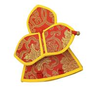 ibasenice Convenient Portable Vajra Bell Storage Bag Protective Pouch for Buddhist Rituals Artistic Patterns for Traveling and Organizing Vajra Bells