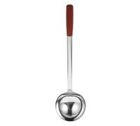 ibasenice Cooking Spoon for Serving and Cooking with Wooden Handle Stainless Steel Versatile and Ergonomic Design Kitchen Utensil for Home Use and Dining Table