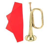 ibasenice Copper Alloy Bugle Horn Instrument for Infantry and Band Orchestra Trumpet Playing