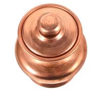 ibasenice Copper Buddhism Bottle Small Decorative Offering Bottle for Worship with Retro Style and Elegant Copper Material Suitable for Offices and Cabinets Home Décor Accent