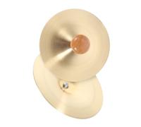 ibasenice Copper Finger Cymbals Suitable for Children and Adults Easy to Handle and Carry Unique Distinctive Jing Cymbals Design for Musical Performances and Cultural Events